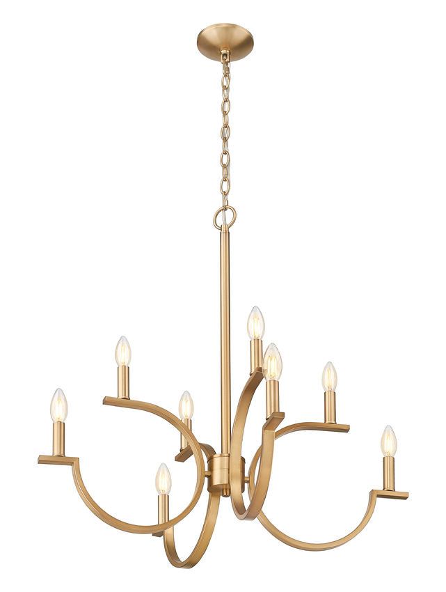 Z-Lite Cordelia Chandelier 8-Light Modern Gold - Lighting House Orillia