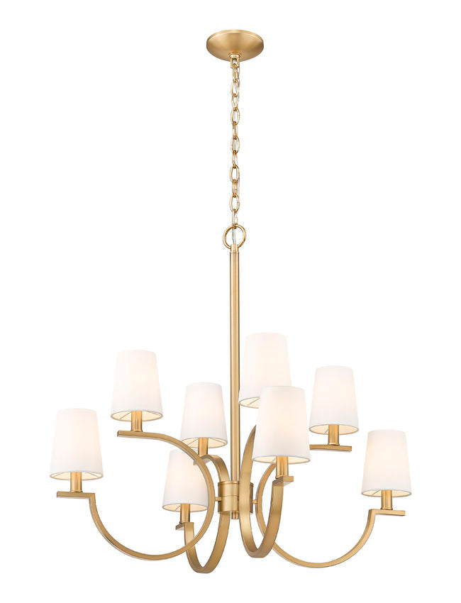 Z-Lite Cordelia Chandelier 8-Light Modern Gold - Lighting House Orillia