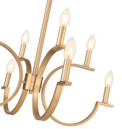 Z-Lite Cordelia Chandelier 8-Light Modern Gold - Lighting House Orillia