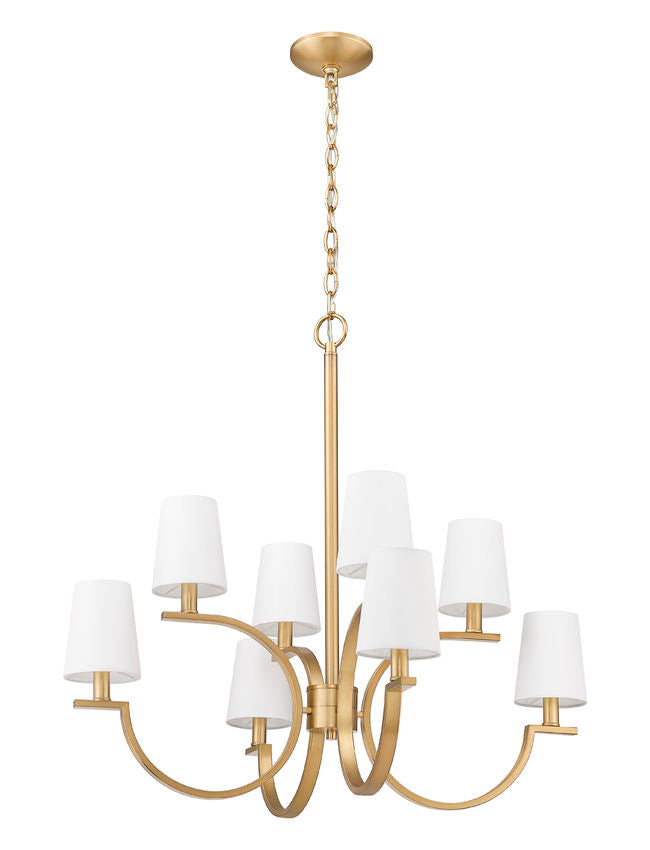 Z-Lite Cordelia Chandelier 8-Light Modern Gold - Lighting House Orillia