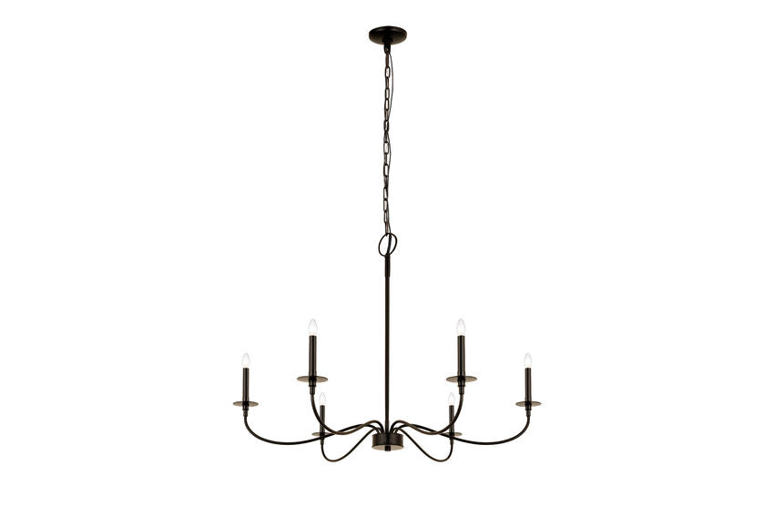 Z-Lite Arrington Chandelier 42 inch Matte Black | Lighting House Orillia