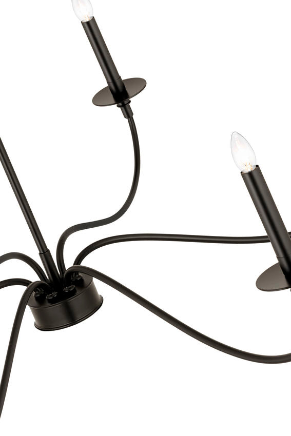 Z-Lite Arrington Chandelier 42 inch Matte Black | Lighting House Orillia