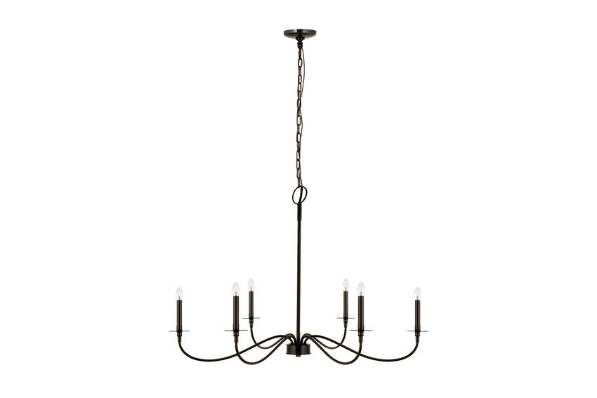 Z-Lite Arrington Chandelier 42 inch Matte Black | Lighting House Orillia