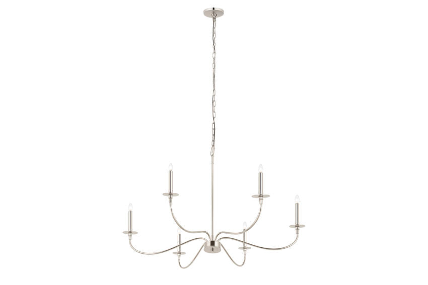 Z-Lite Arrington Chandelier 42 inch Polished Nickel | Lighting House Orillia