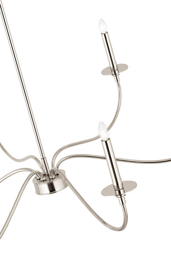 Z-Lite Arrington Chandelier 42 inch Polished Nickel | Lighting House Orillia