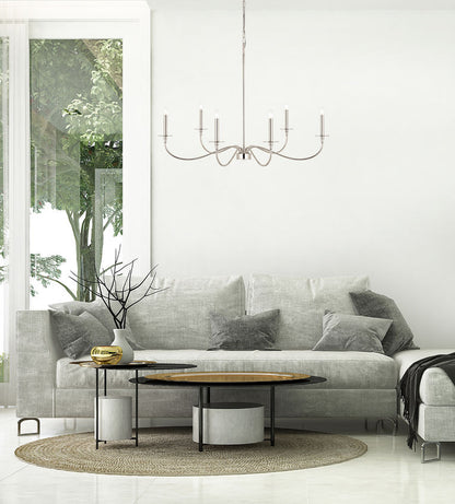 Z-Lite Arrington Chandelier 42 inch Polished Nickel | Lighting House Orillia