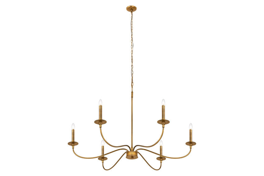 Z-Lite Arrington Chandelier 42 inch Rubbed Brass | Lighting House Orillia