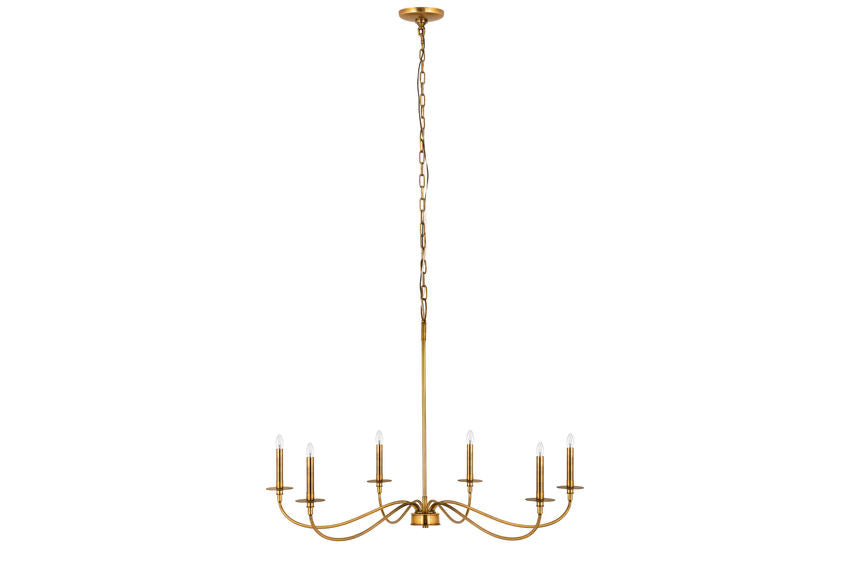 Z-Lite Arrington Chandelier 42 inch Rubbed Brass | Lighting House Orillia