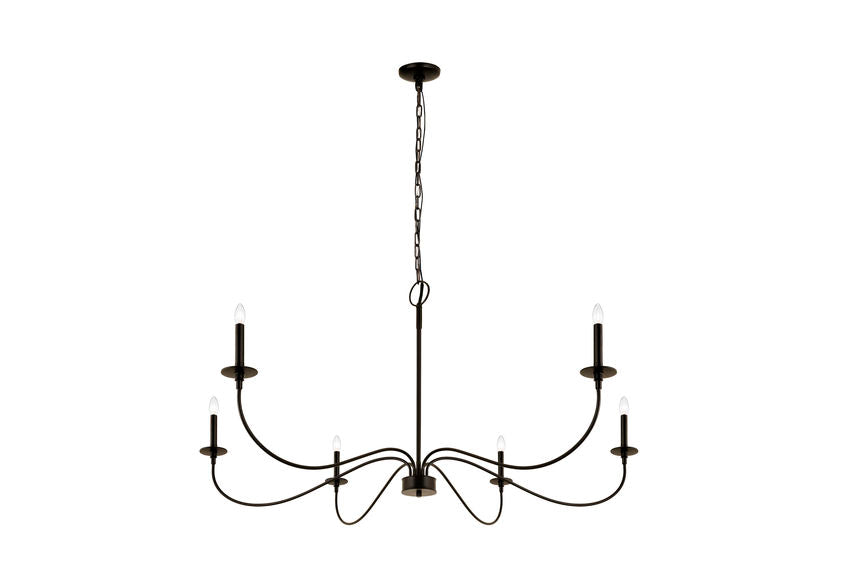 Z-Lite Arrington Chandelier 63 inch Matte Black | Lighting House Orillia