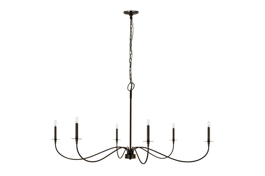 Z-Lite Arrington Chandelier 63 inch Matte Black | Lighting House Orillia