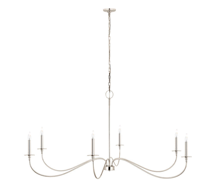 Z-Lite Arrington Chandelier 63 inch Polished Nickel | Lighting House Orillia