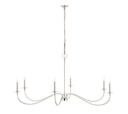 Z-Lite Arrington Chandelier 63 inch Polished Nickel | Lighting House Orillia