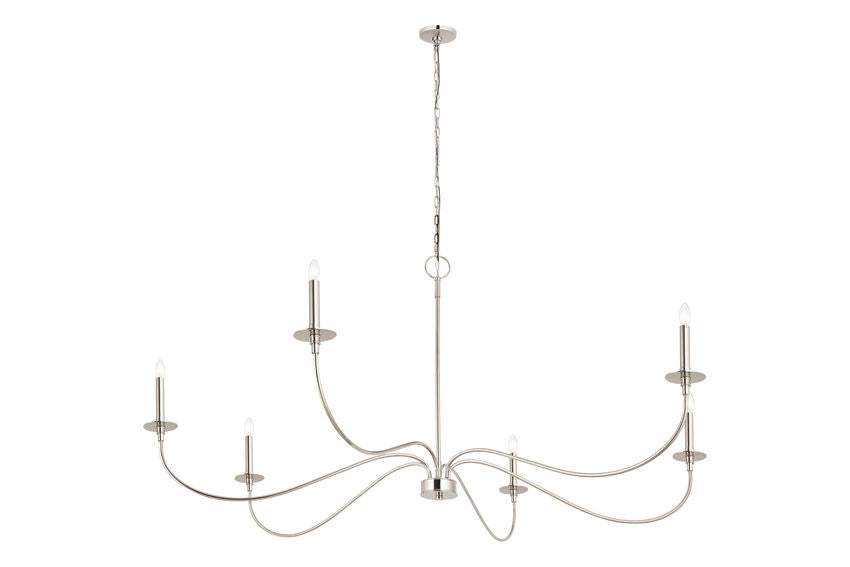 Z-Lite Arrington Chandelier 63 inch Polished Nickel | Lighting House Orillia