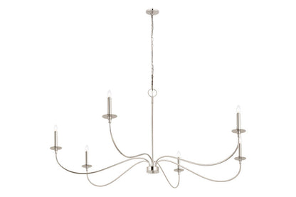 Z-Lite Arrington Chandelier 63 inch Polished Nickel | Lighting House Orillia