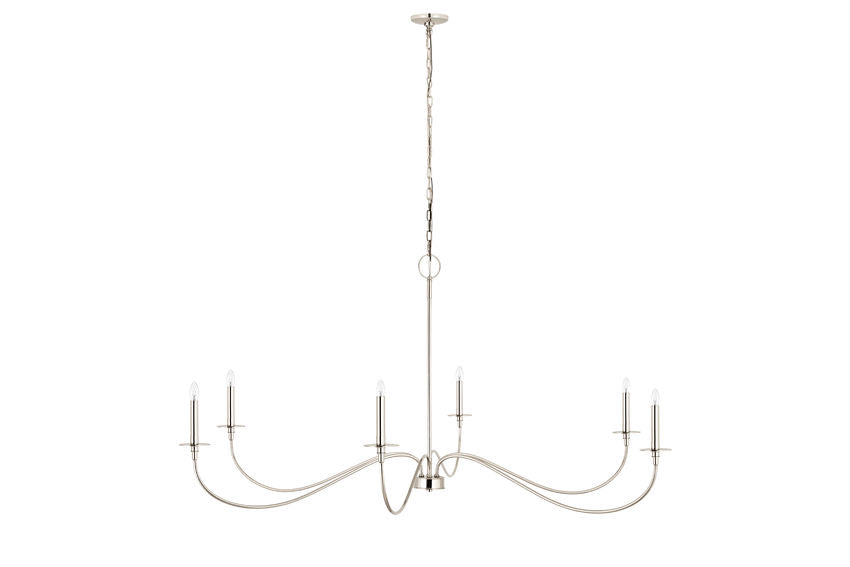 Z-Lite Arrington Chandelier 63 inch Polished Nickel | Lighting House Orillia