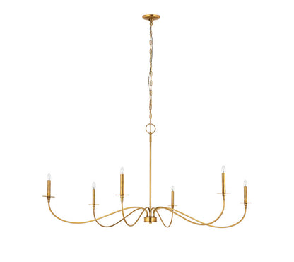 Z-Lite Arrington Chandelier 63 inch Rubbed Brass | Lighting House Orillia
