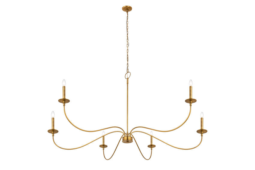 Z-Lite Arrington Chandelier 63 inch Rubbed Brass | Lighting House Orillia