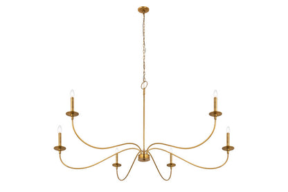 Z-Lite Arrington Chandelier 63 inch Rubbed Brass | Lighting House Orillia