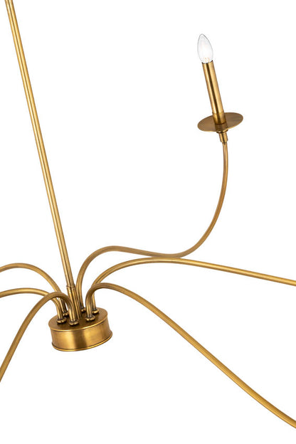 Z-Lite Arrington Chandelier 63 inch Rubbed Brass | Lighting House Orillia