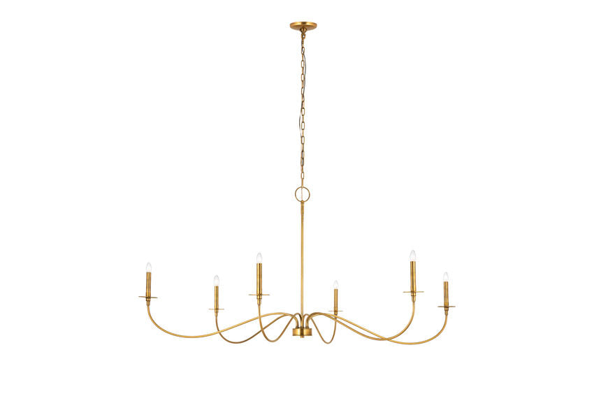 Z-Lite Arrington Chandelier 63 inch Rubbed Brass | Lighting House Orillia