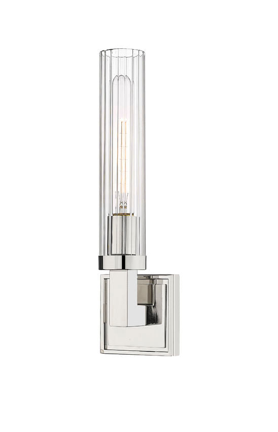 Z-Lite Beau Wall Sconce 1-Light Polished Nickel | Lighting House Orillia