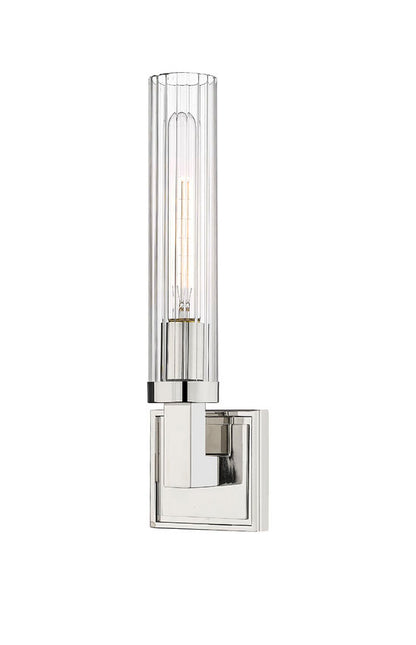 Z-Lite Beau Wall Sconce 1-Light Polished Nickel | Lighting House Orillia