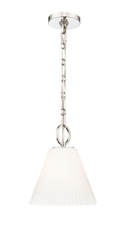 Z-Lite Alaric Pendant 10 inch Polished Nickel | Lighting House Orillia