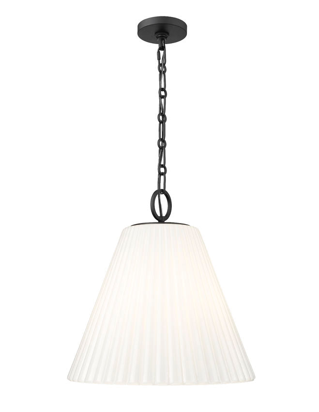 Z-Lite Alaric Pendant 18 inch Matte Black | Lighting House Orillia