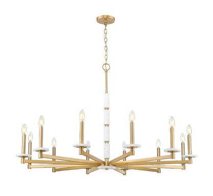 Z-Lite Kaden Chandelier 12-Light Modern Gold | Lighting House Orillia