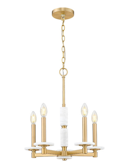 Z-Lite Kaden Chandelier 5-Light Modern Gold | Lighting House Orillia