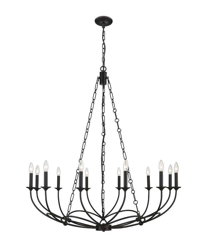 Z-Lite Arabella Chandelier 12-Light Matte Black | Lighting House Orillia