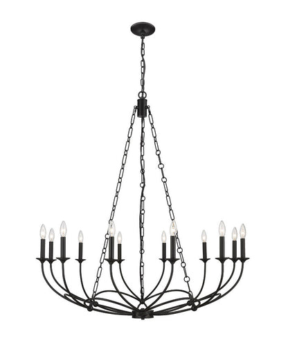 Z-Lite Arabella Chandelier 12-Light Matte Black | Lighting House Orillia