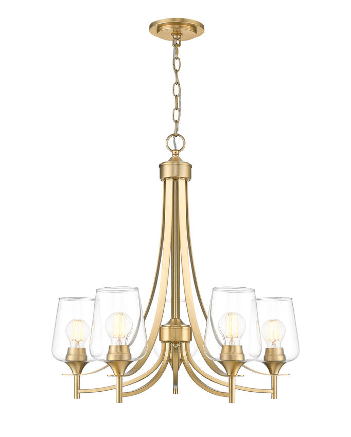 Z-Lite Joliet Chandelier Burnished Brass | Lighting House Orillia
