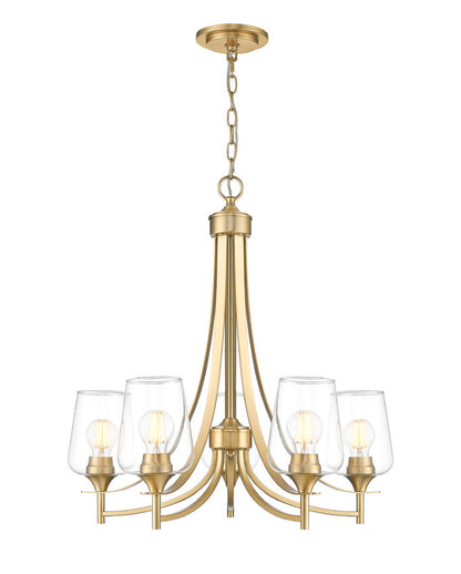 Z-Lite Joliet Chandelier Burnished Brass | Lighting House Orillia