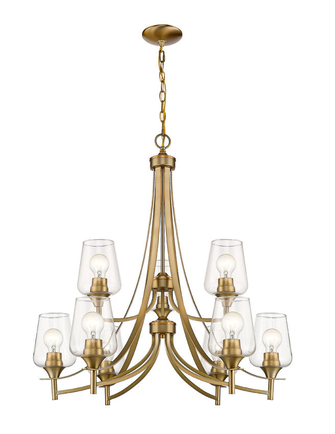 Z-Lite Joliet 9-Light Chandelier Olde Brass | Lighting House Orillia