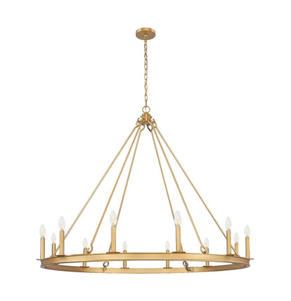 Z-Lite Barclay 12-Light Chandelier Rubbed Brass | Lighting House Orillia