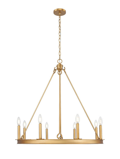Z-Lite Barclay 8-Light Chandelier Rubbed Brass | Lighting House Orillia