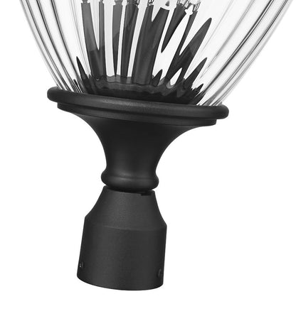 Z-Lite Davina Outdoor Post Mount Fixture 4-Light Black | Lighting House Orillia