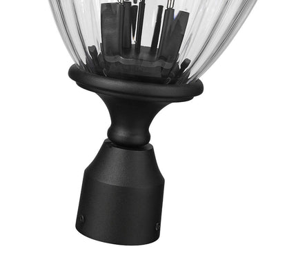 Z-Lite Davina Outdoor Post Mount Fixture 3-Light Black | Lighting House Orillia