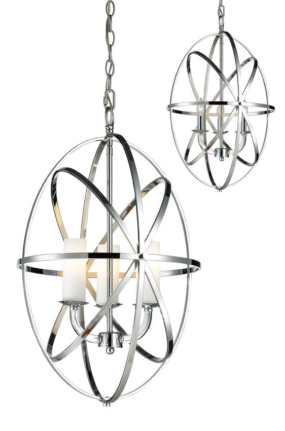 Z-Lite Aranya 3-Light Chandelier Chrome | Lighting House Orillia