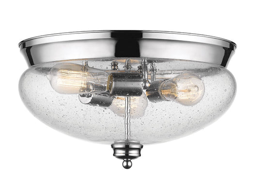 Z-Lite Amon Flush Mount 3-Light Chrome | Lighting House Orillia