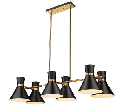 Z-Lite Soriano Linear Chandelier Heritage Brass | Lighting House Orillia