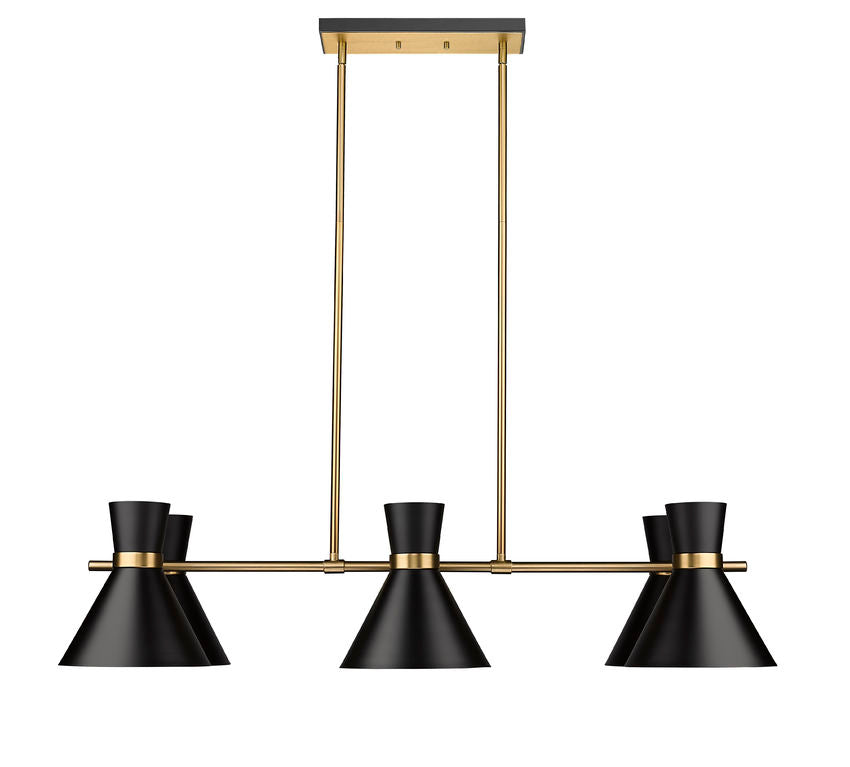Z-Lite Soriano Linear Chandelier Heritage Brass | Lighting House Orillia