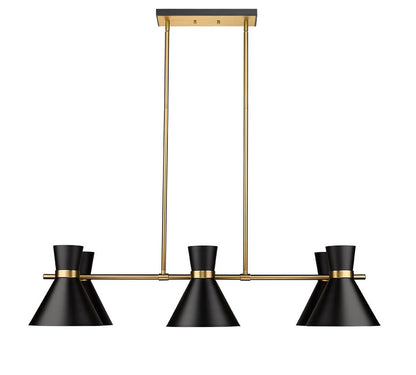 Z-Lite Soriano Linear Chandelier Heritage Brass | Lighting House Orillia