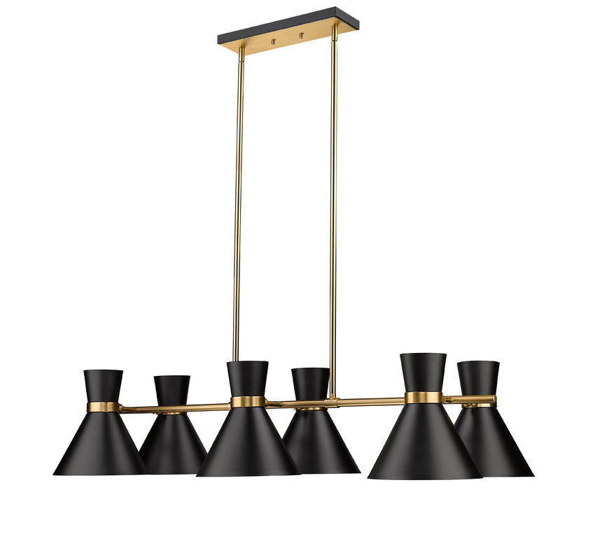 Z-Lite Soriano Linear Chandelier Heritage Brass | Lighting House Orillia