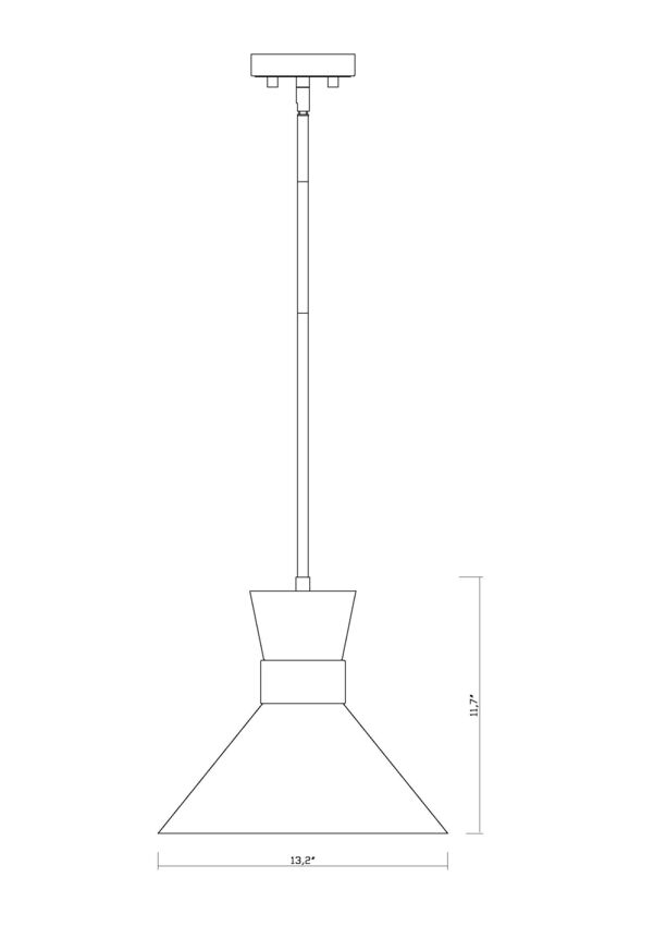 Z-Lite Soriano Pendant 13 inch Heritage Brass | Lighting House Orillia