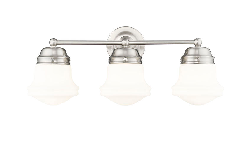 Z-Lite Vaughn Vanity Light 3-Light Brushed Nickel - Lighting House Orillia