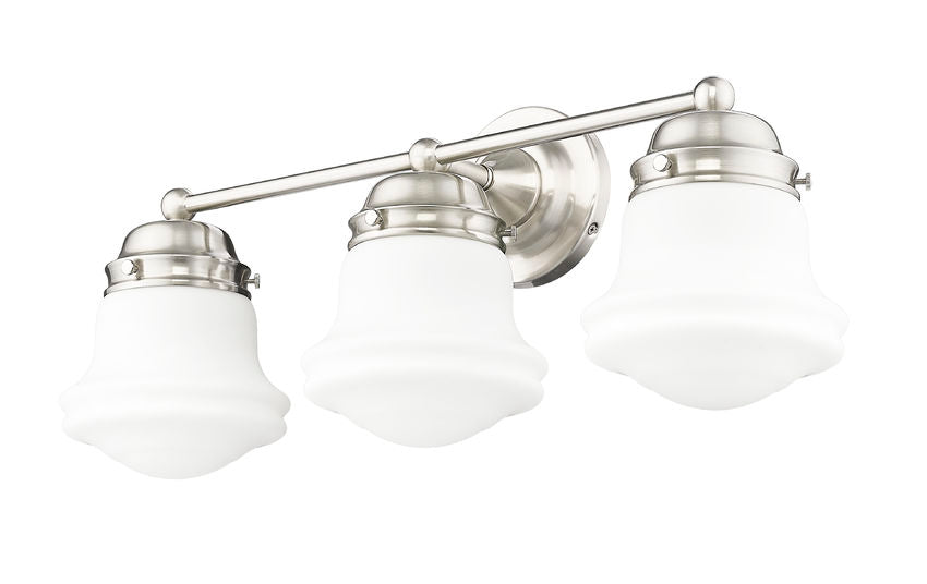Z-Lite Vaughn Vanity Light 3-Light Brushed Nickel - Lighting House Orillia