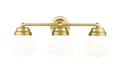 Z-Lite Vaughn Vanity Light 3-Light Luxe Gold - Lighting House Orillia