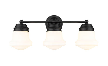 Z-Lite Vaughn Vanity Light 3-Light Matte Black - Lighting House Orillia